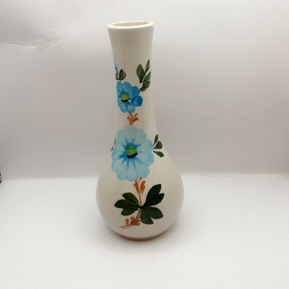 Vintage 1979 FTDA Blue Cornflower Vase - Picture 1 of 6
